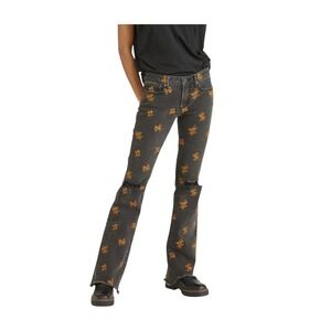 Driftwood Eva Bootcut Jeans Floral Embroidery Boho Festival Denim Womens 29 NWT